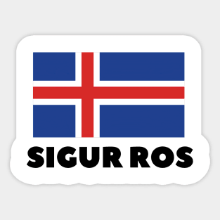 Sigur Ros dark flag Sticker